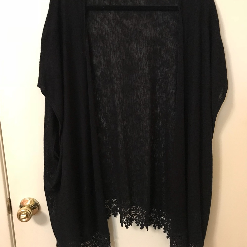 Black cardigan
